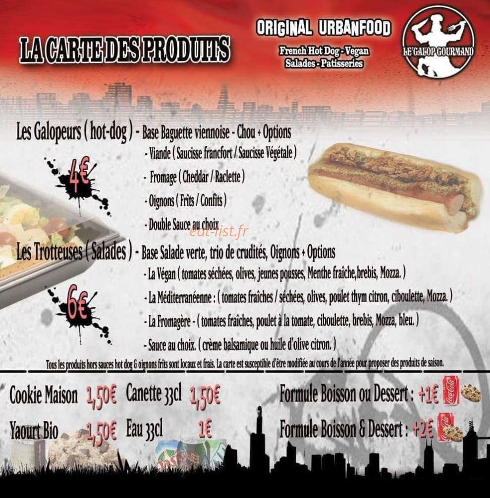 Galop Gourmand — carte page 1