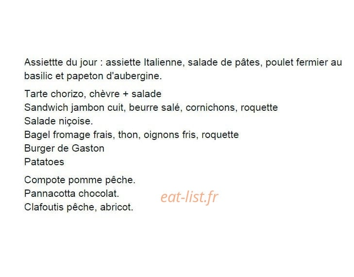 Gaston Le Camion — carte page 1