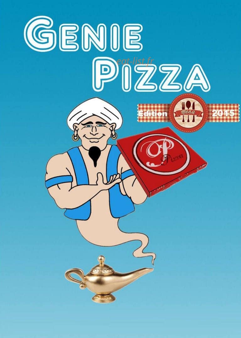 Genie Pizza — carte page 1