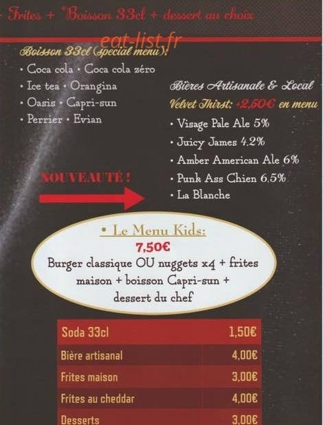 Gentleman Burger — carte page 3