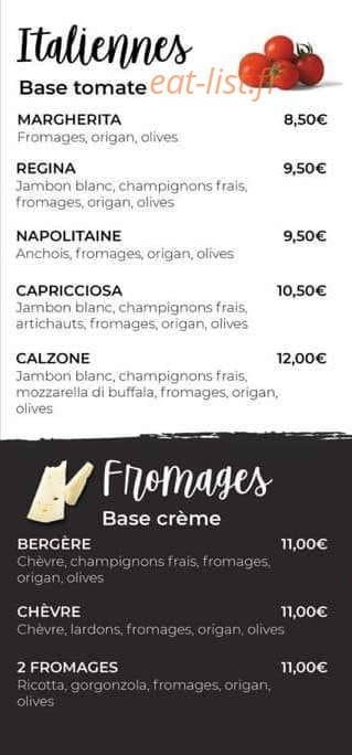 Gil'pizza — carte page 2