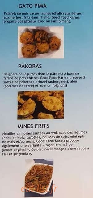 Good Food Karma — carte page 2