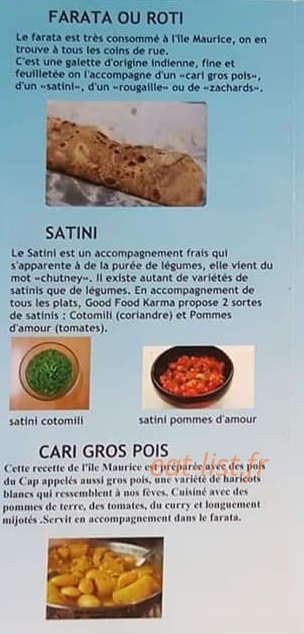 Good Food Karma — carte page 3