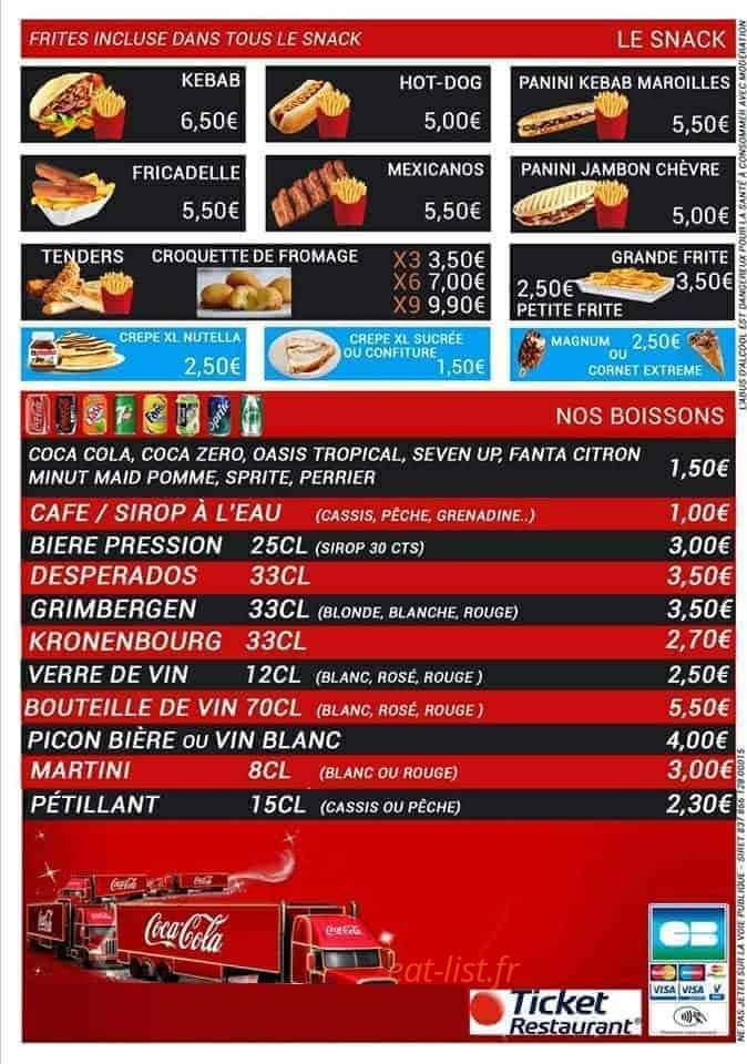 Goody Burger — carte page 4