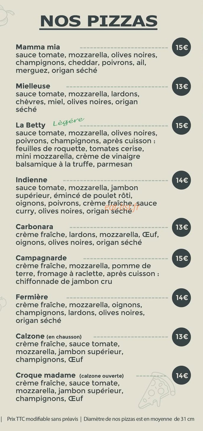 GreenPizz — carte page 2