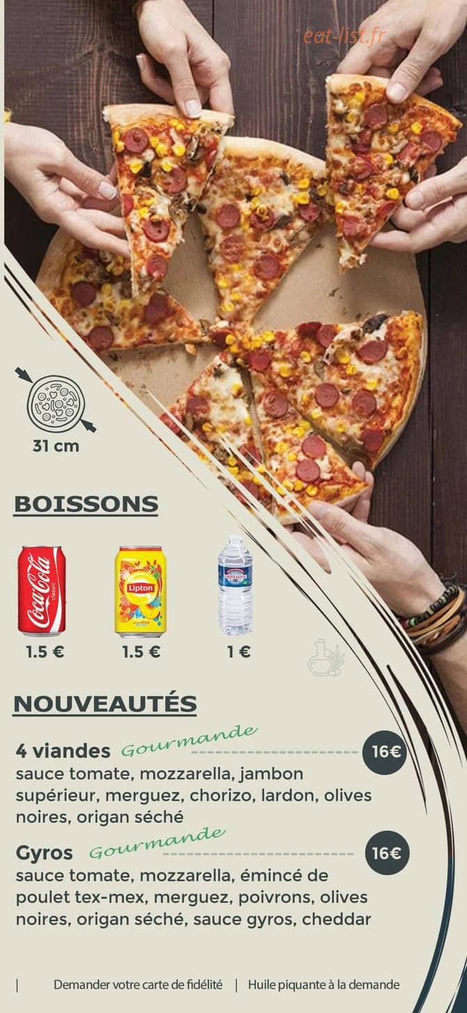 GreenPizz — carte page 3