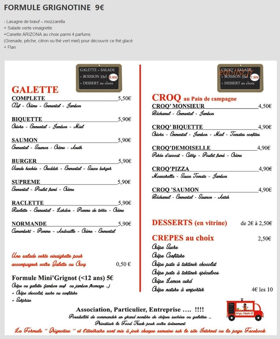 Grignot' Malin — carte page 1