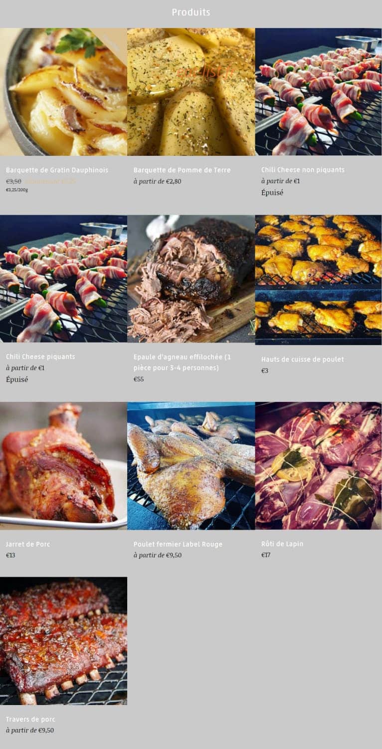 Grill Smoke BBQ — carte page 1