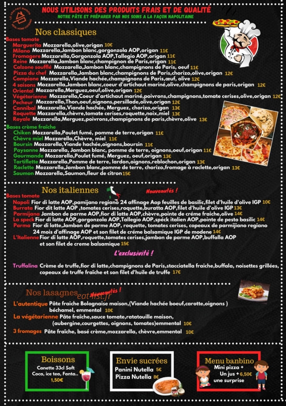Gusto Della Pizza — carte page 2