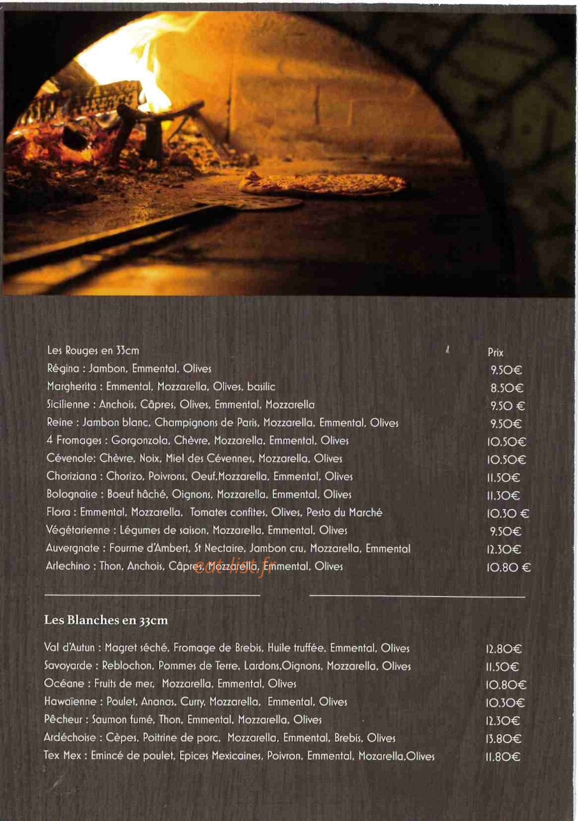 Gusto Pizza — carte page 2