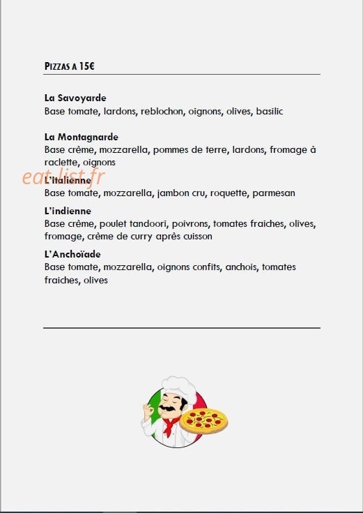 Gusto's Pizza — carte page 3