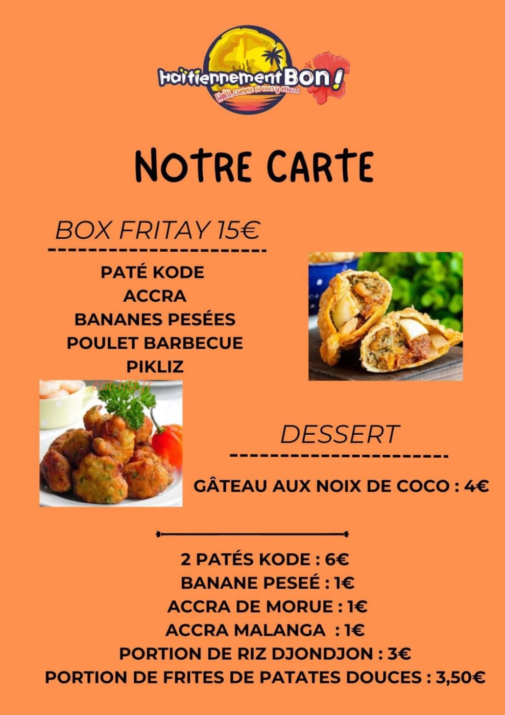 Haitiennement Bon — carte page 1