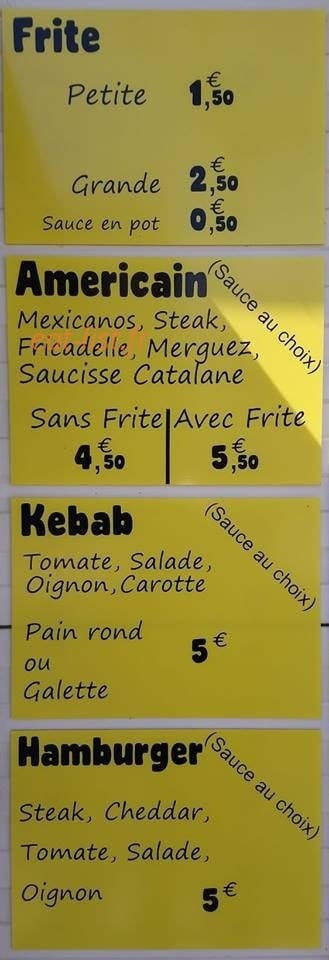 Happy Frite — carte page 1