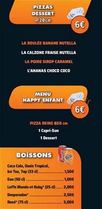 Happy Pizz' — carte page 5