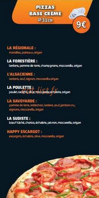 Happy Pizz' — carte page 3