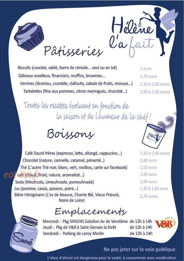 Hélène l'a fait — carte page 1