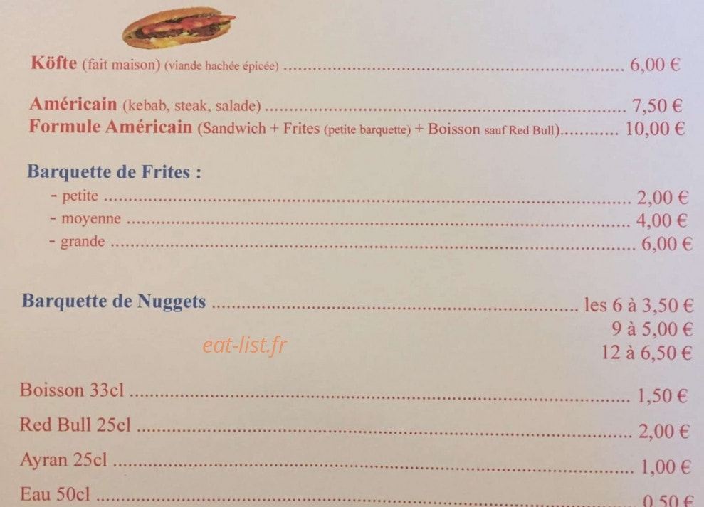 Hilal Kebab — carte page 2