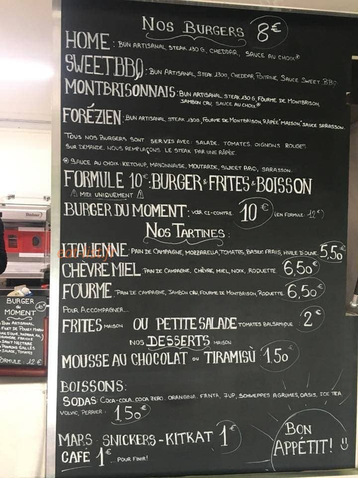 Home Sweet Burger — carte page 2