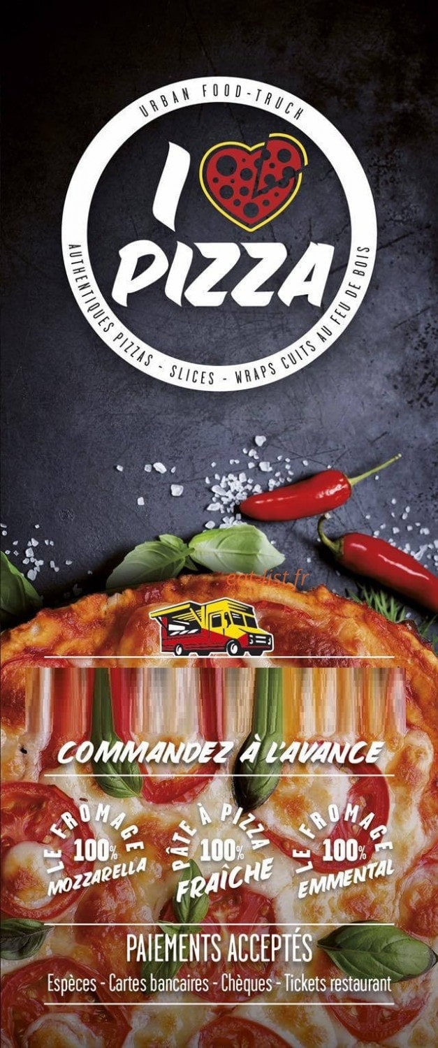 I Love Pizza — carte page 1
