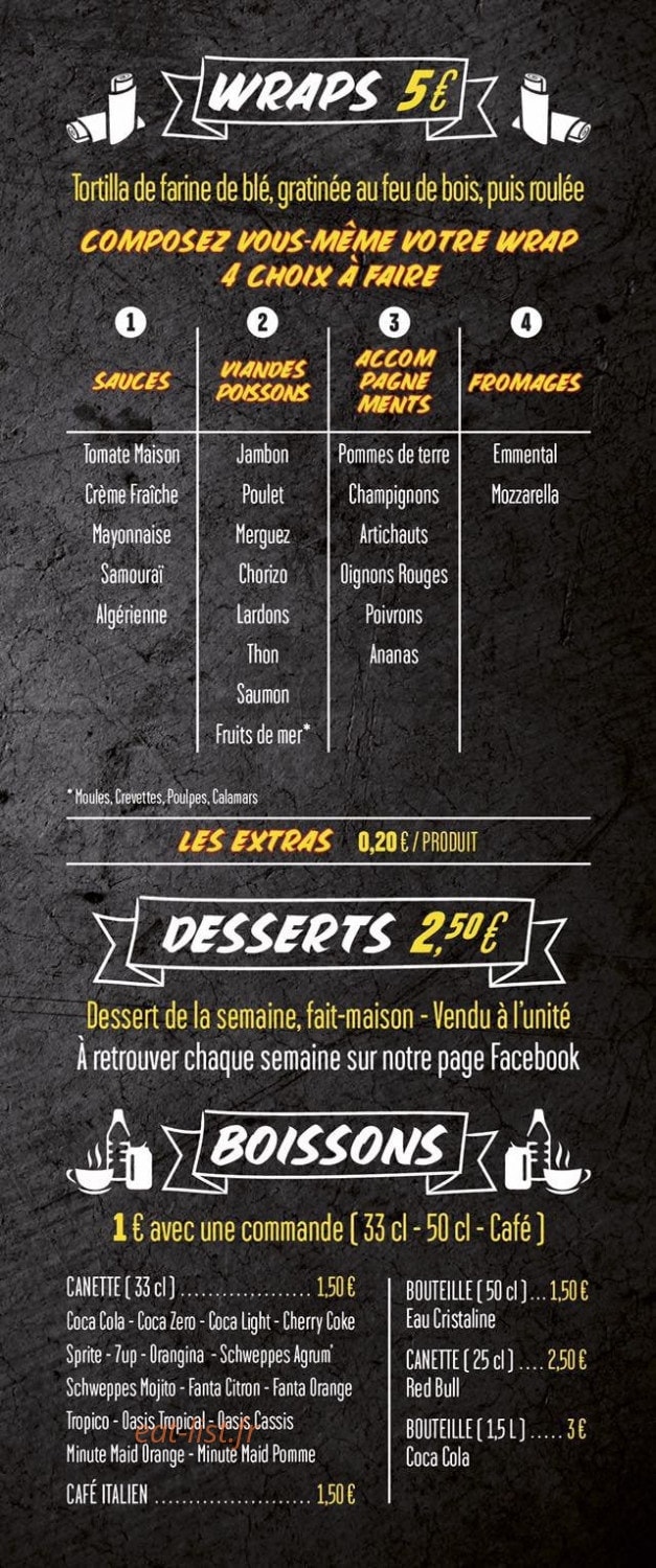 I Love Pizza — carte page 3
