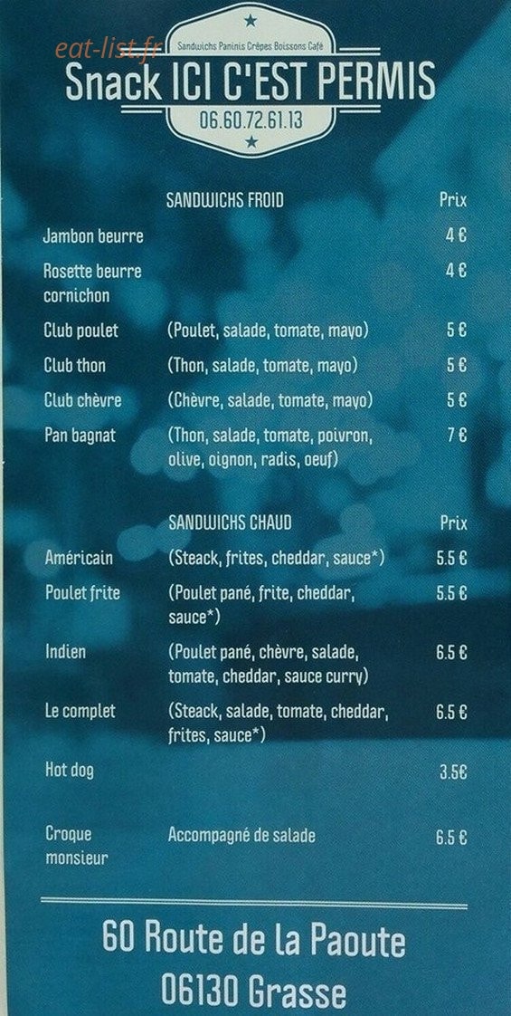 Ici c'est permis — carte page 1