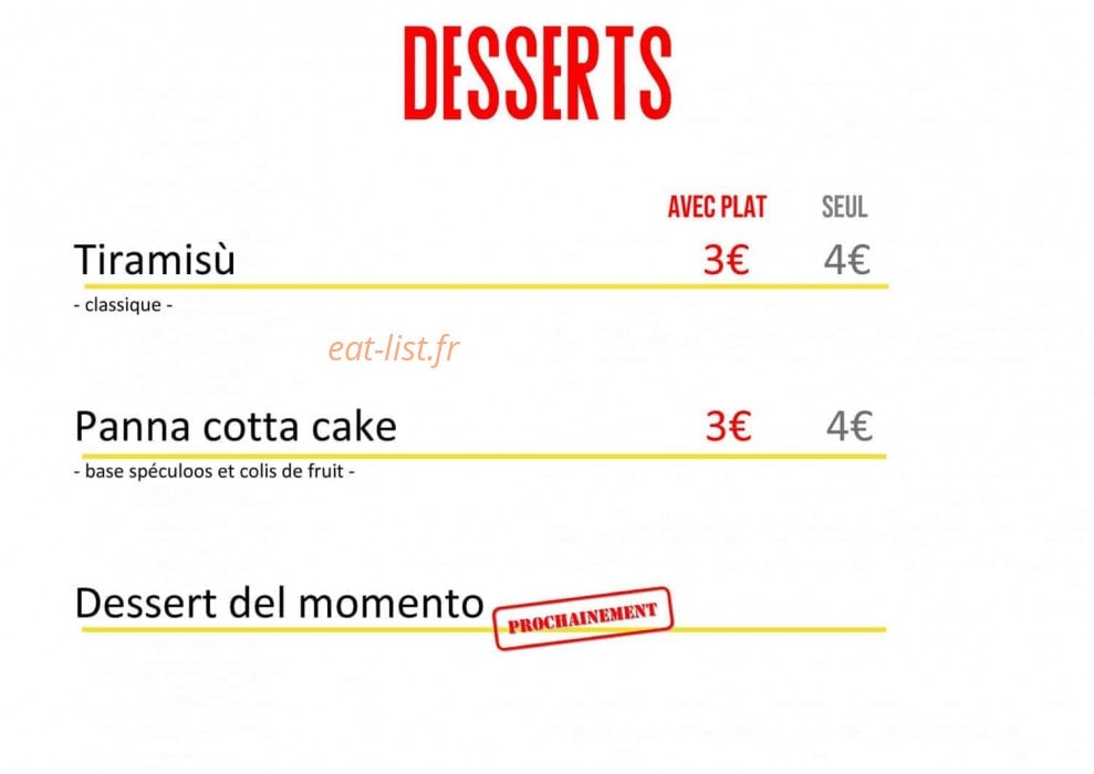 Ici Pasta — carte page 4