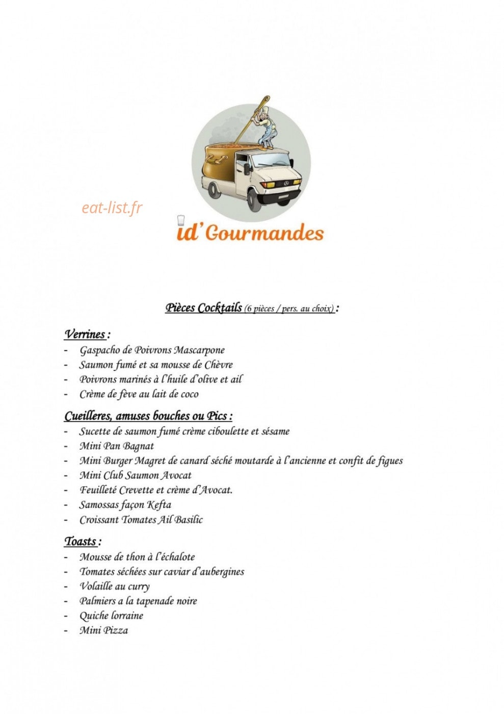 Id' Gourmandes — carte page 4