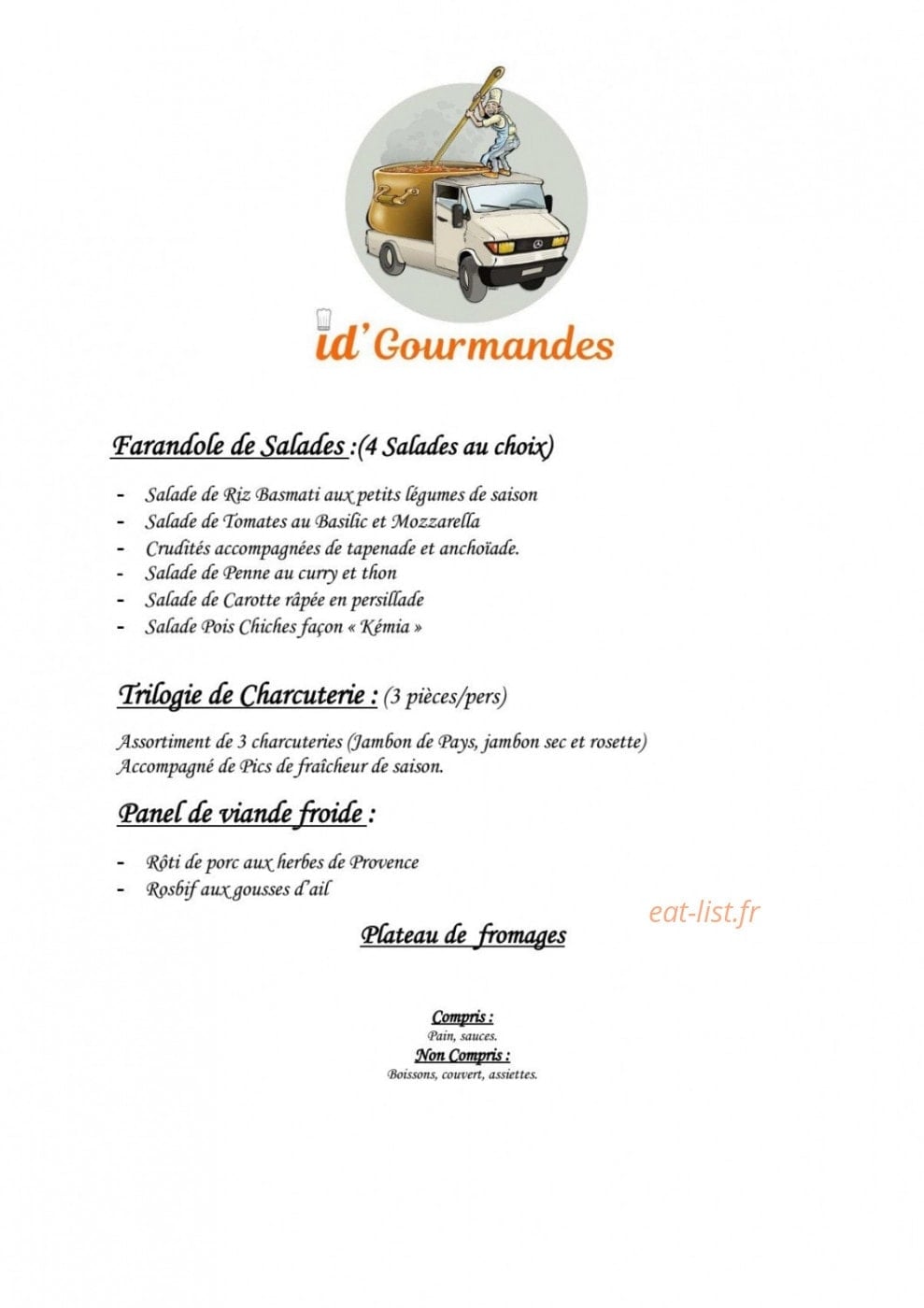 Id' Gourmandes — carte page 2