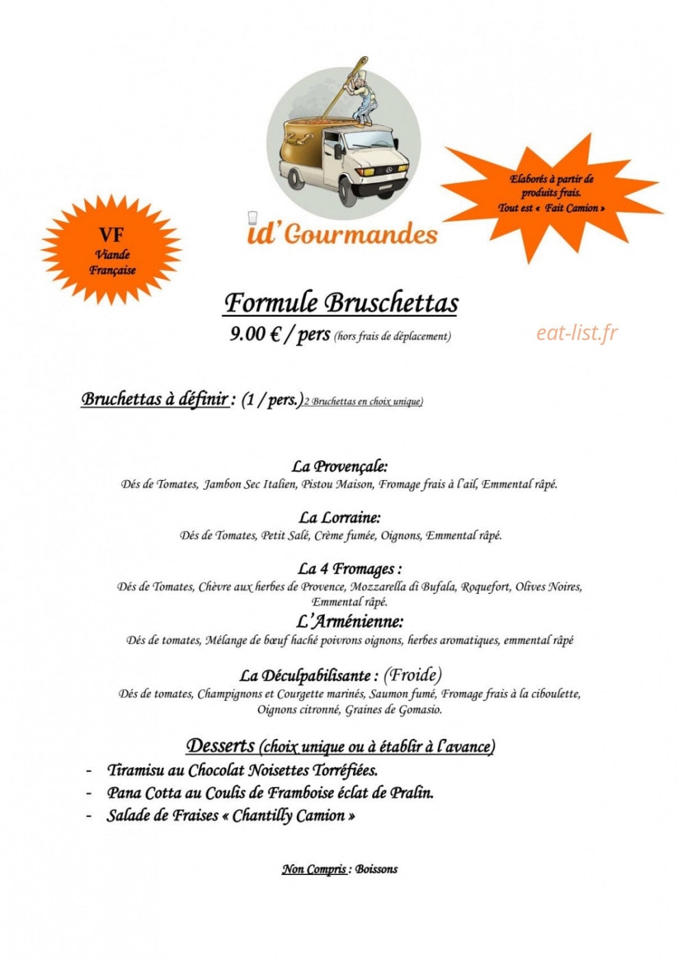 Id' Gourmandes — carte page 7