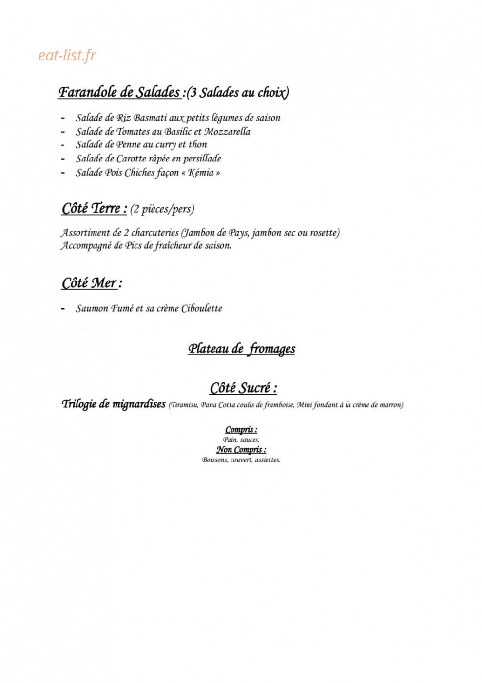 Id' Gourmandes — carte page 5