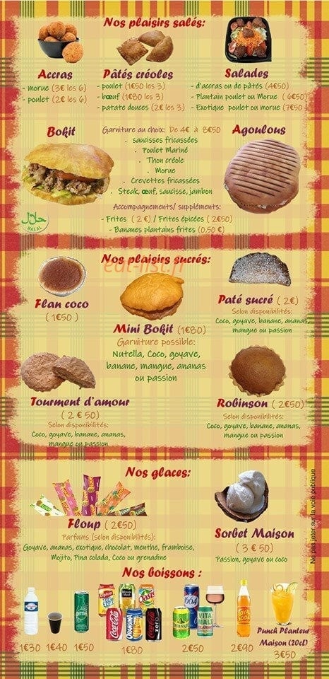 Ilot delices — carte page 2