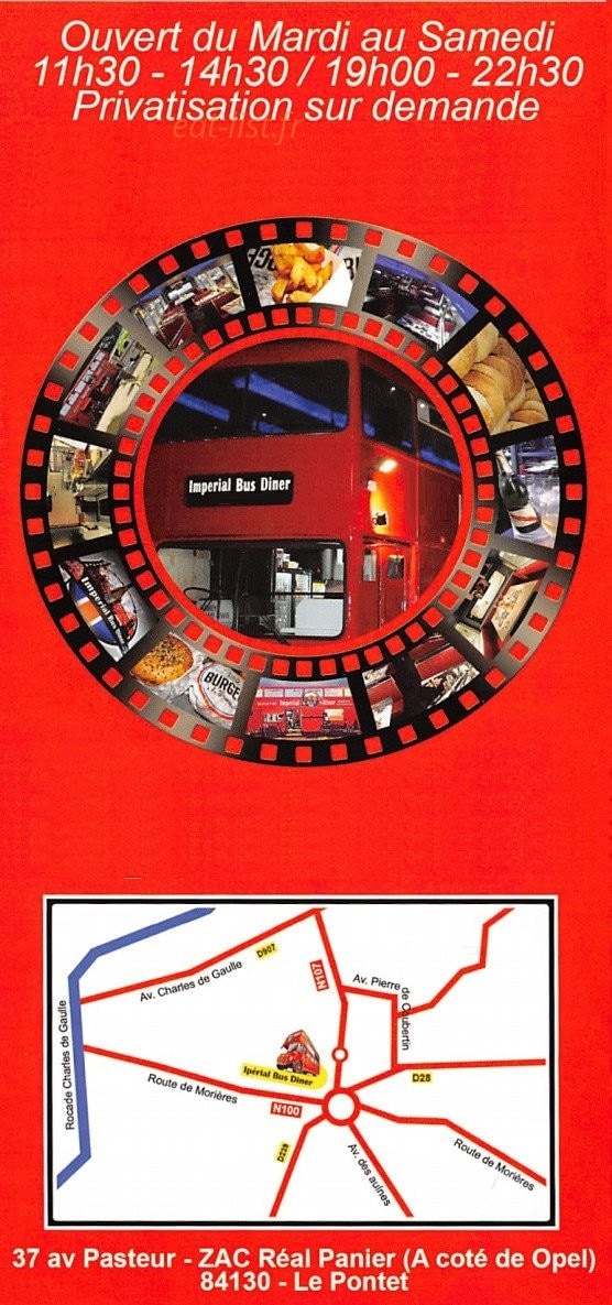 Imperial Bus Diner — carte page 6