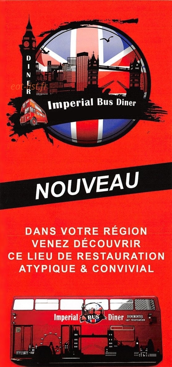 Imperial Bus Diner — carte page 1
