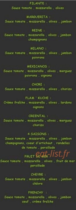 Italian Pizza — carte page 2