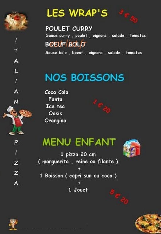 Italian Pizza — carte page 4