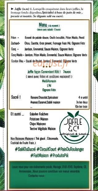 Jaffle & Cie — carte page 2