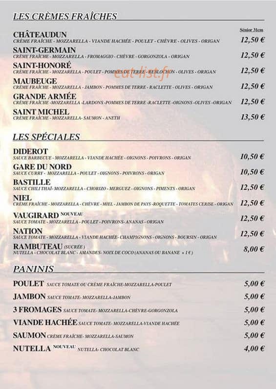 Jimmy's Pizza — carte page 2