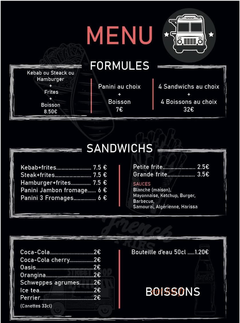 JM'Kebab — carte page 1