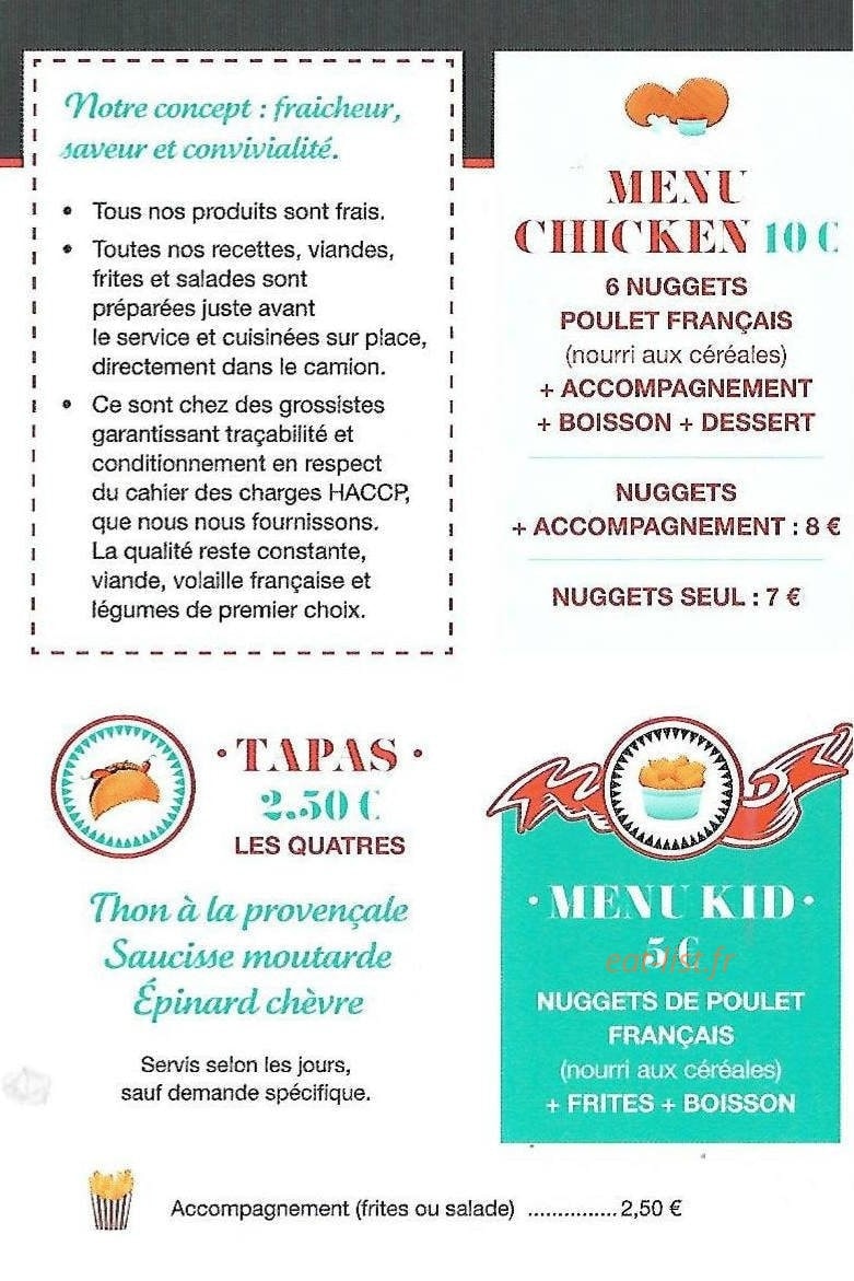 Juan Street Food — carte page 2