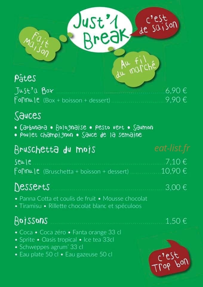 Just' 1 Break — carte page 1