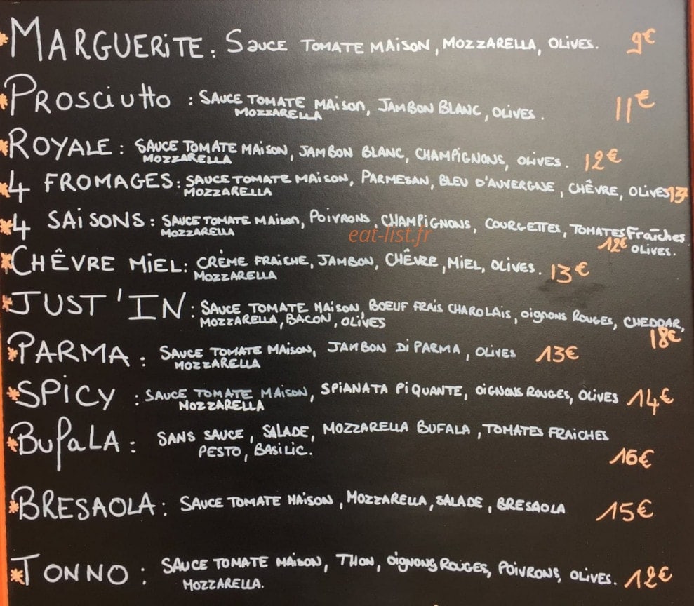 Just in Café — carte page 3