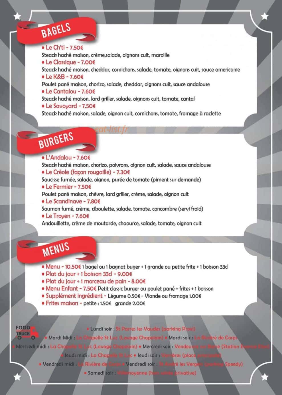 K&B — carte page 1