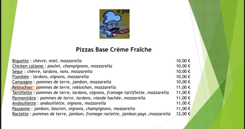 Kéké pizza — carte page 2