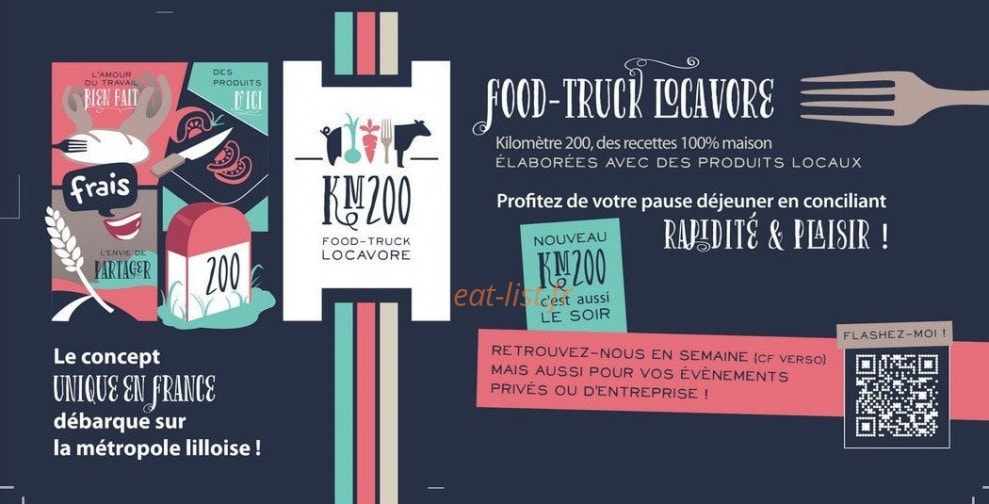 Carte et menu Kilomètre 200 food-truck Locavore à Wasquehal