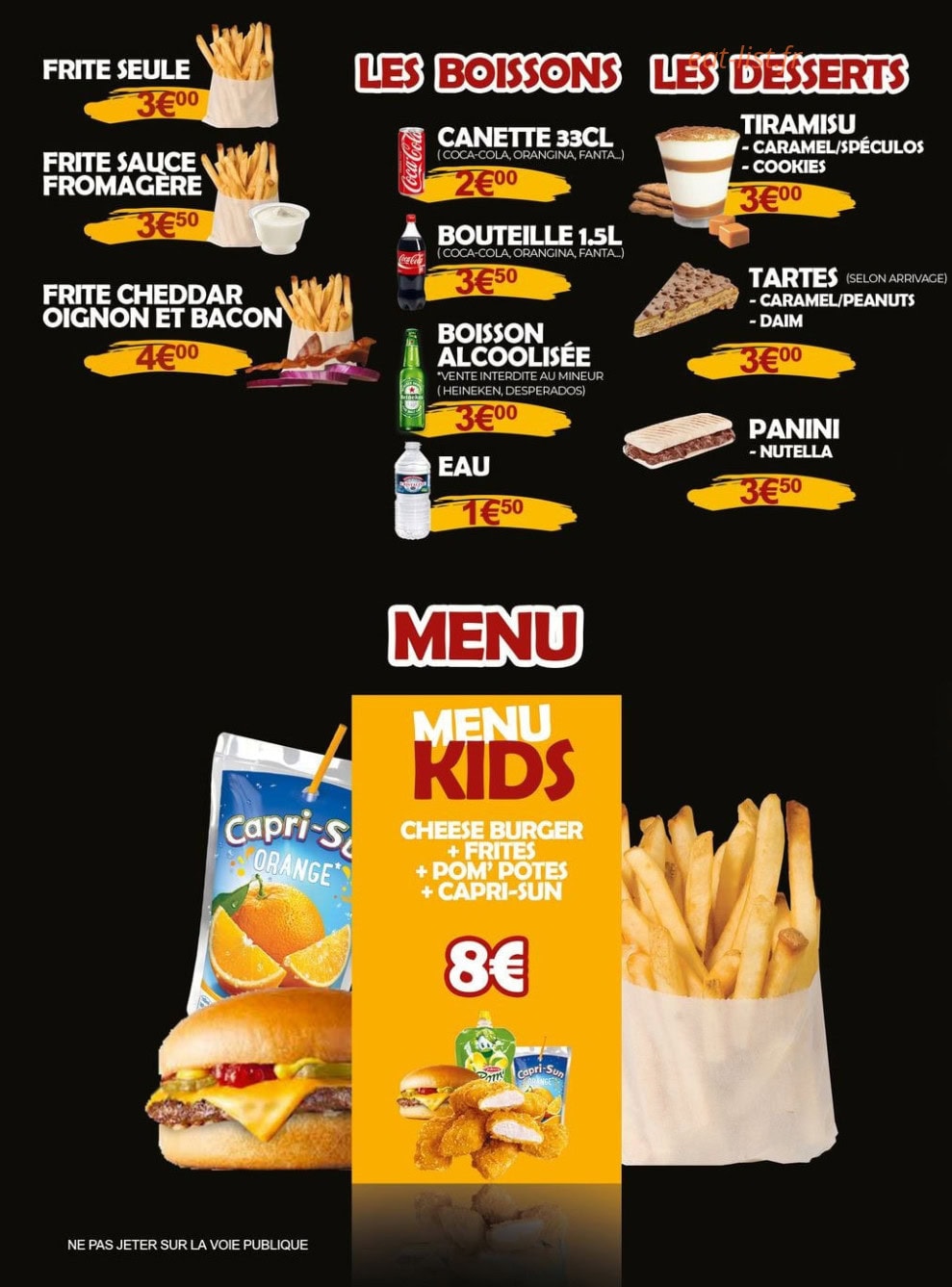 King food — carte page 4