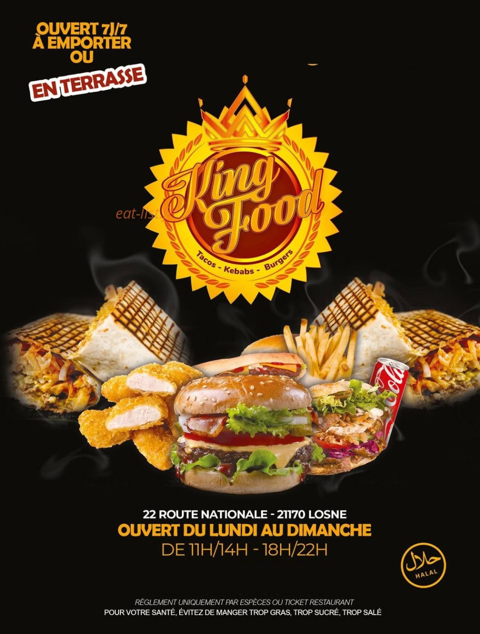 King food — carte page 1