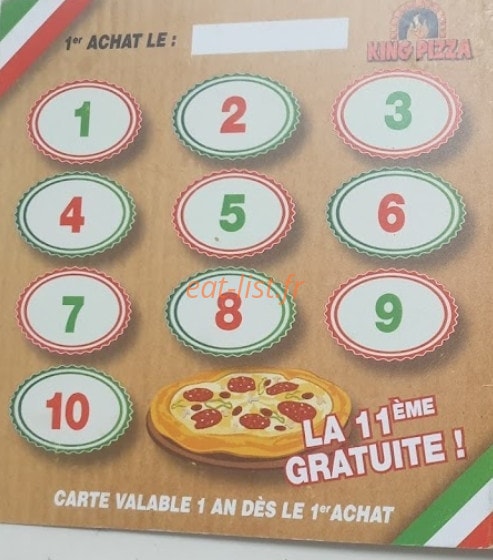 King Pizza — carte page 4