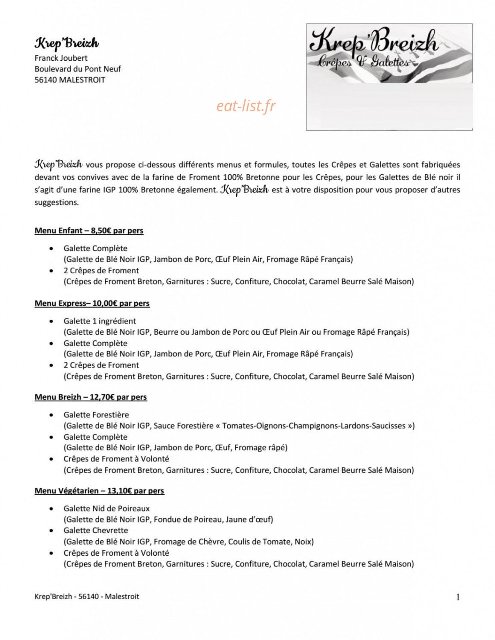 Krep'Breizh — carte page 1