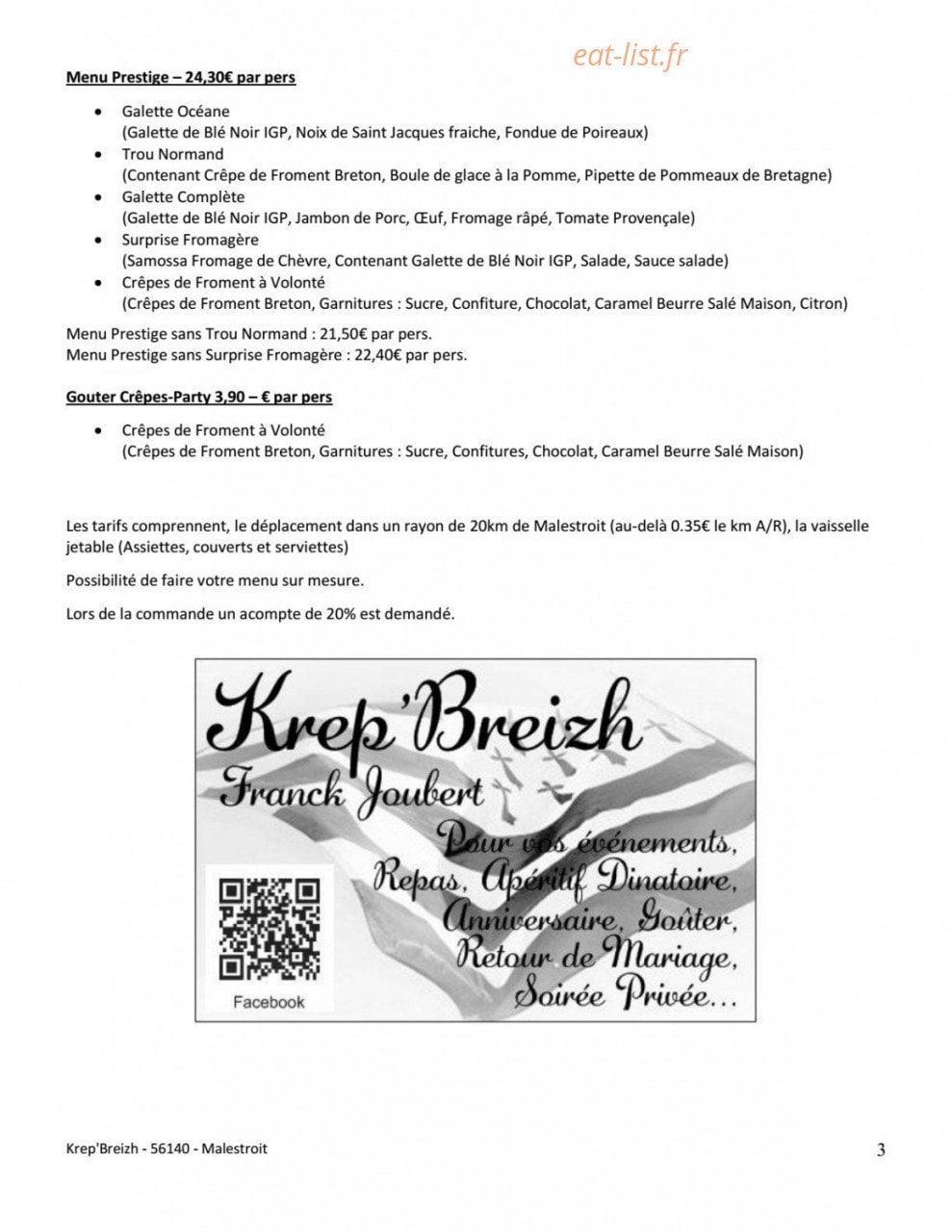 Krep'Breizh — carte page 3