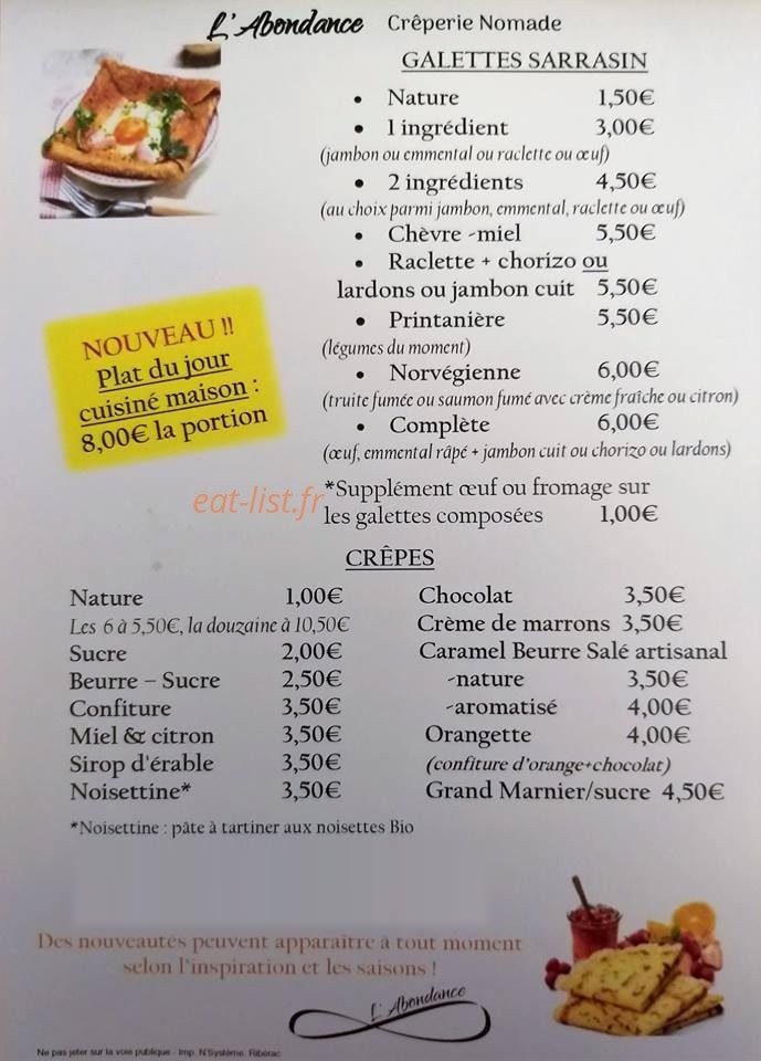 L'Abondance — carte page 2